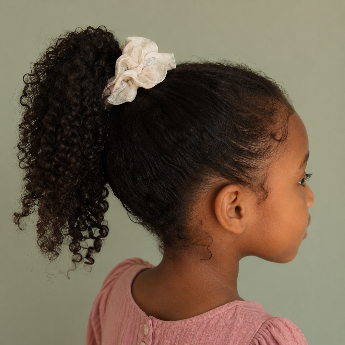 Buttercup Posy Cotton Scrunchie