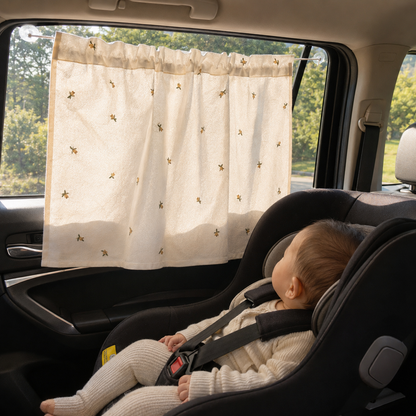 Cotton Car Window Sun Shade Curtains – 2 Pack