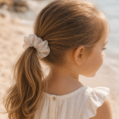 Blush Meadow Organza Scrunchie – Adult & Mini