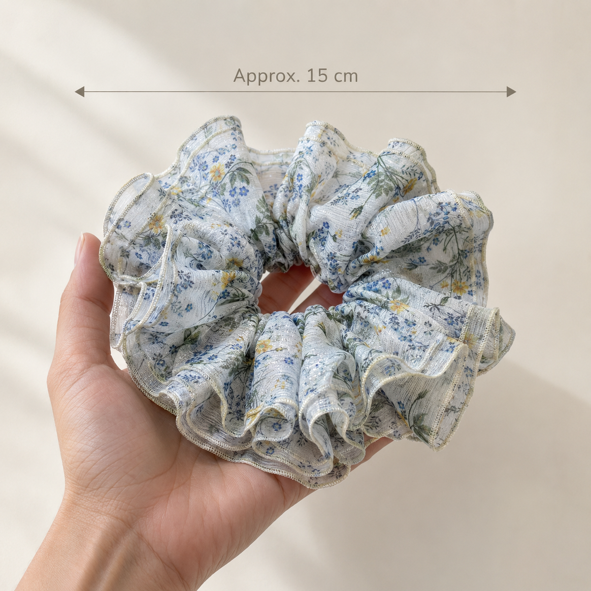 Morning Meadow Chiffon Scrunchie