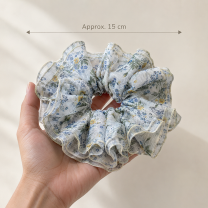 Morning Meadow Chiffon Scrunchie