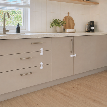 Child Safety Drawer & Cabinet Locks – 6 Pack