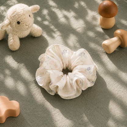 Buttercup Posy Cotton Scrunchie