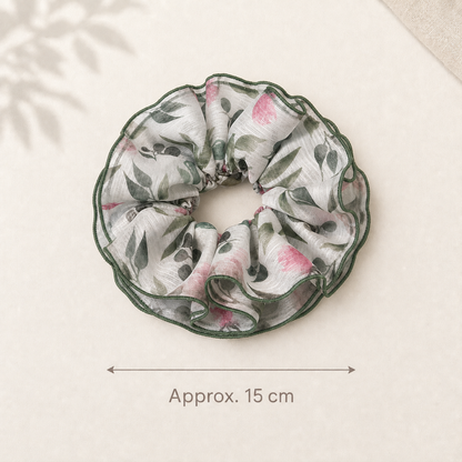 Secret Garden Chiffon Scrunchie