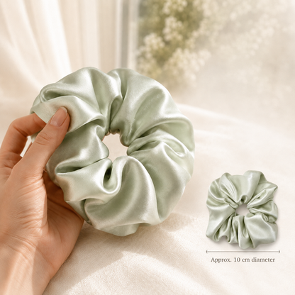 Mint Classic – 30 Momme Mulberry Silk Scrunchie