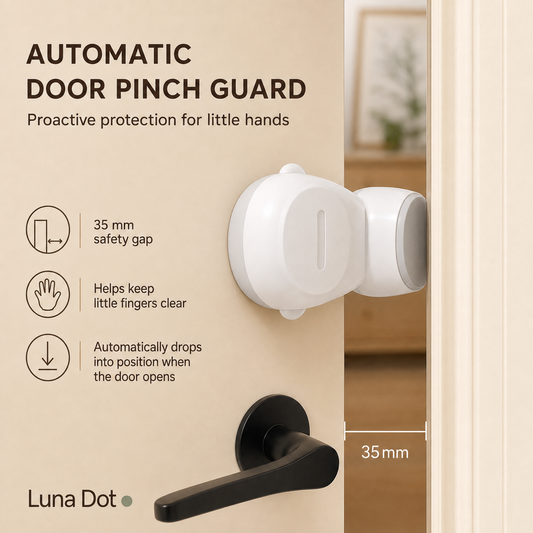 Child Safety Automatic Door Pinch Guard – 1 Pack